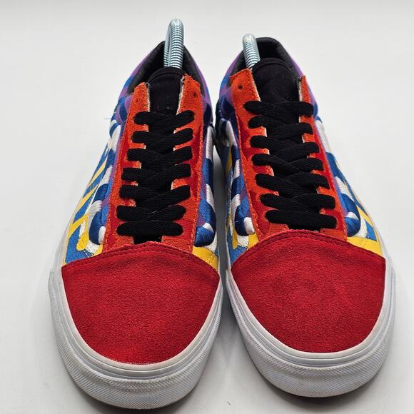Vans Sneakers M-8.5 W-10 Streetwear Maximalist Indie Sleaze Colorblock Statement - Picture 3 of 7